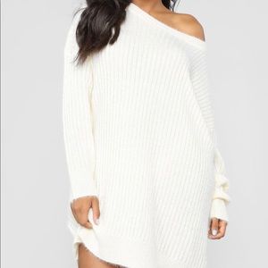 Off white tunic sweater
